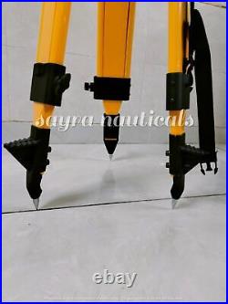 Wooden Level Tripod Heavy Duty survey equipment Anodizing Tripod stand